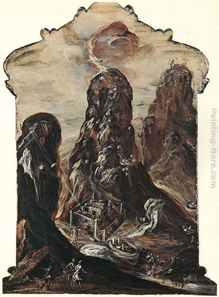 Mount Sinai painting - El Greco Mount Sinai art painting